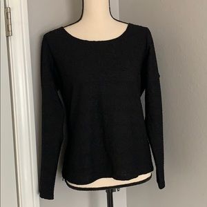 - Jjill black textured top